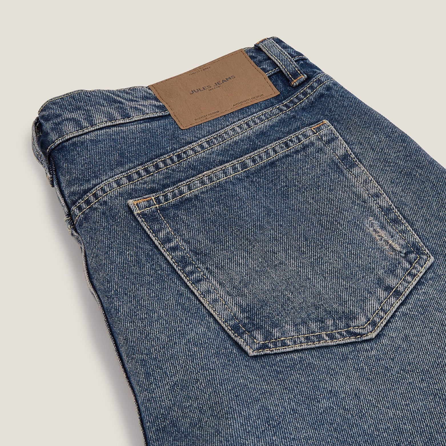 Relaxte jeans in 100% katoen