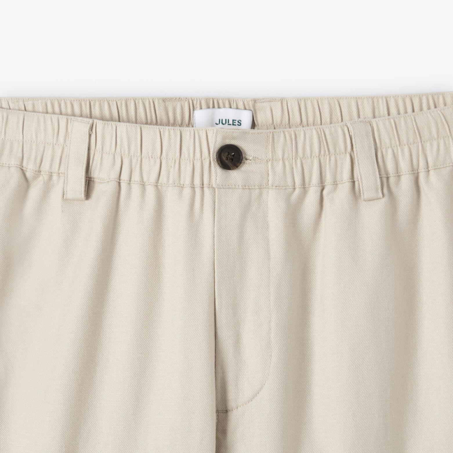 Pantalon chino coton lin tapered