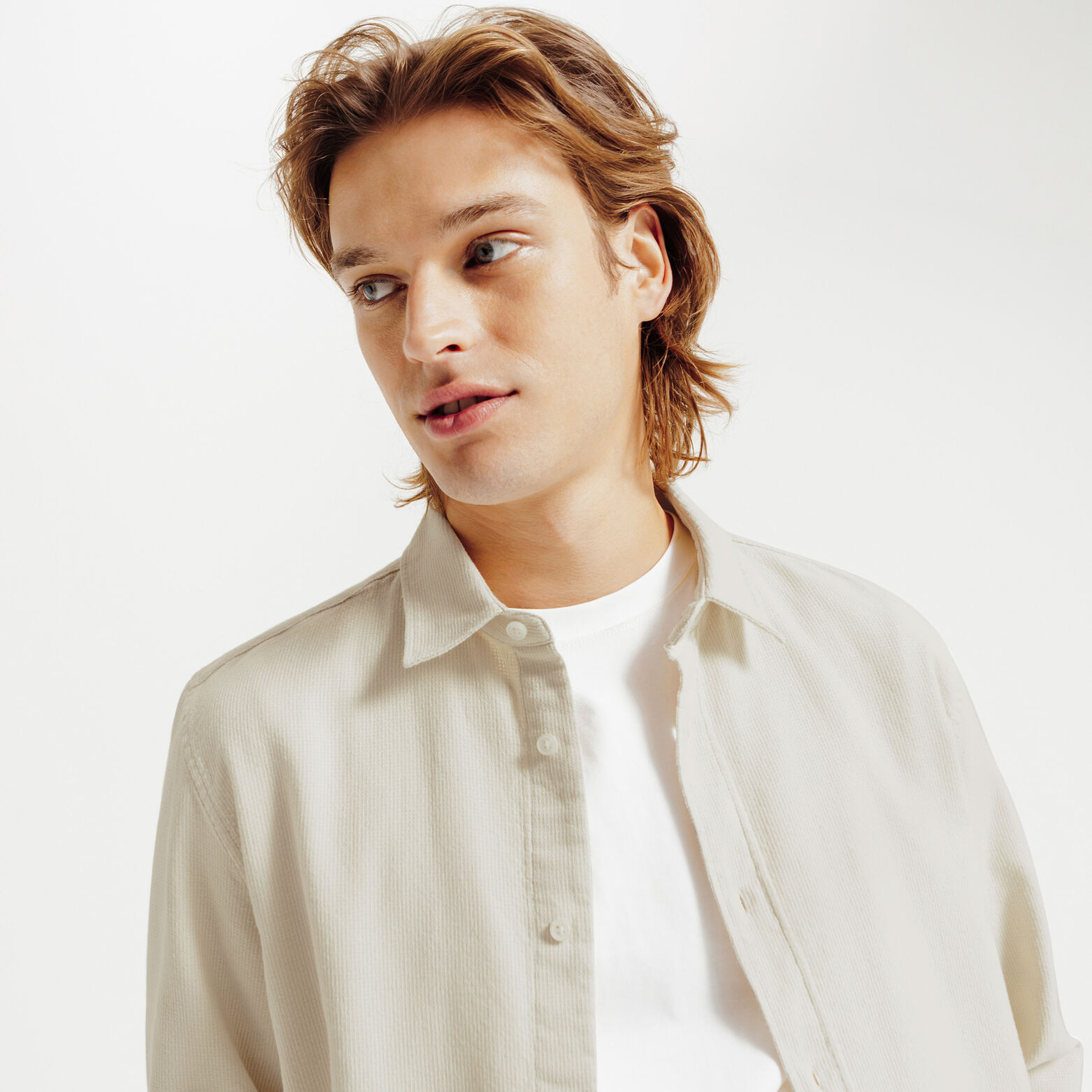 Chemise en coton gaufrée