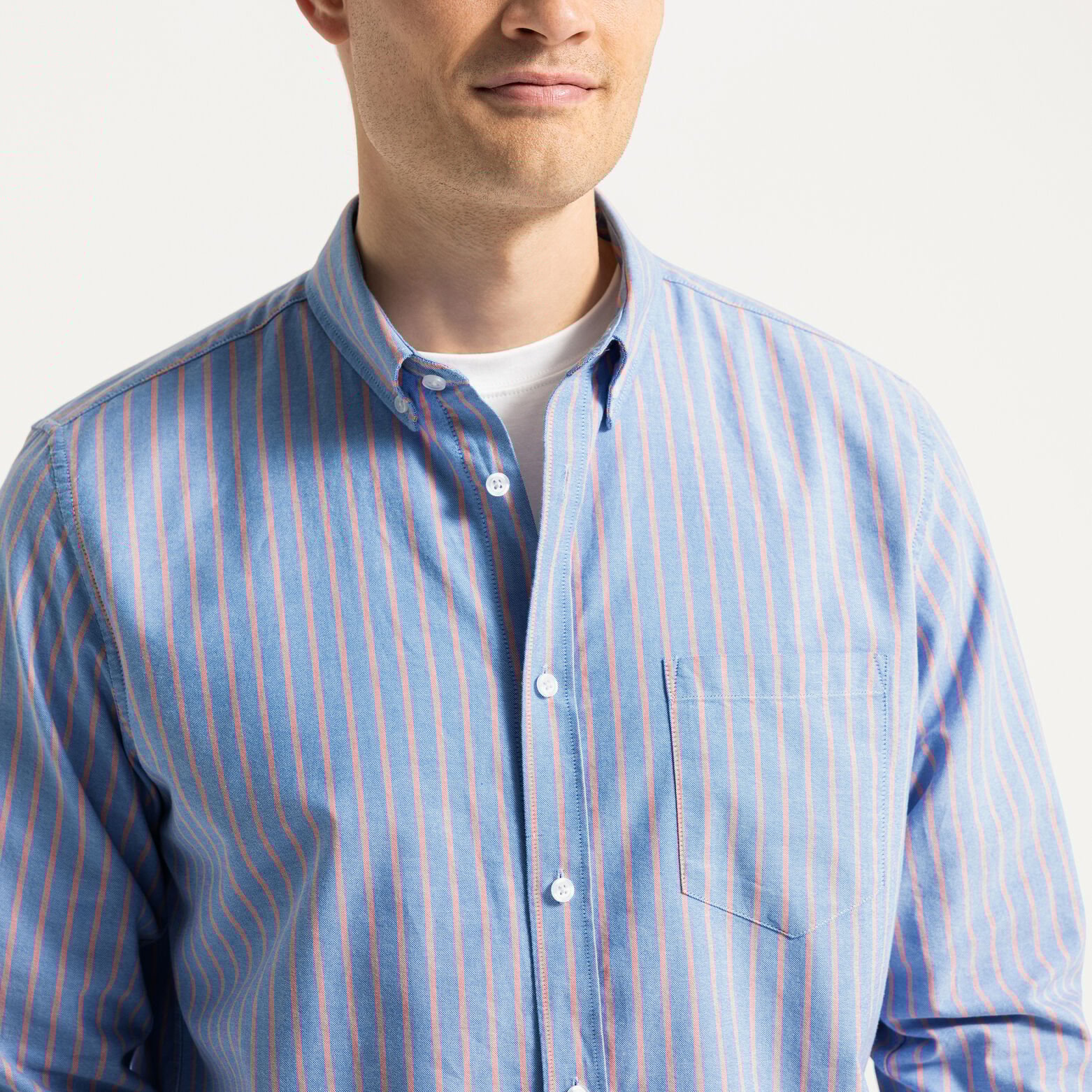 Chemise oxford ray&eacute;e "le parfait by JULES"