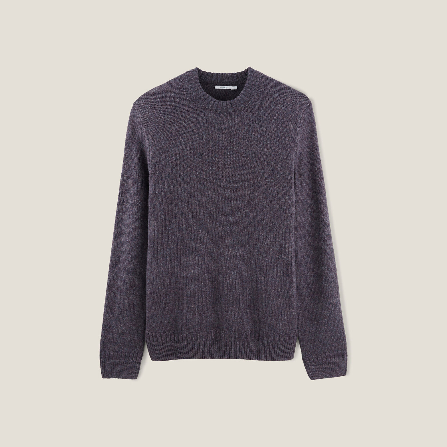 Zachte trui met ronde hals