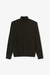 Trui met rolkraag in merinos kasjmier