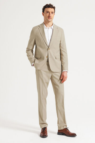 Pantalon de costume confort tissage twill