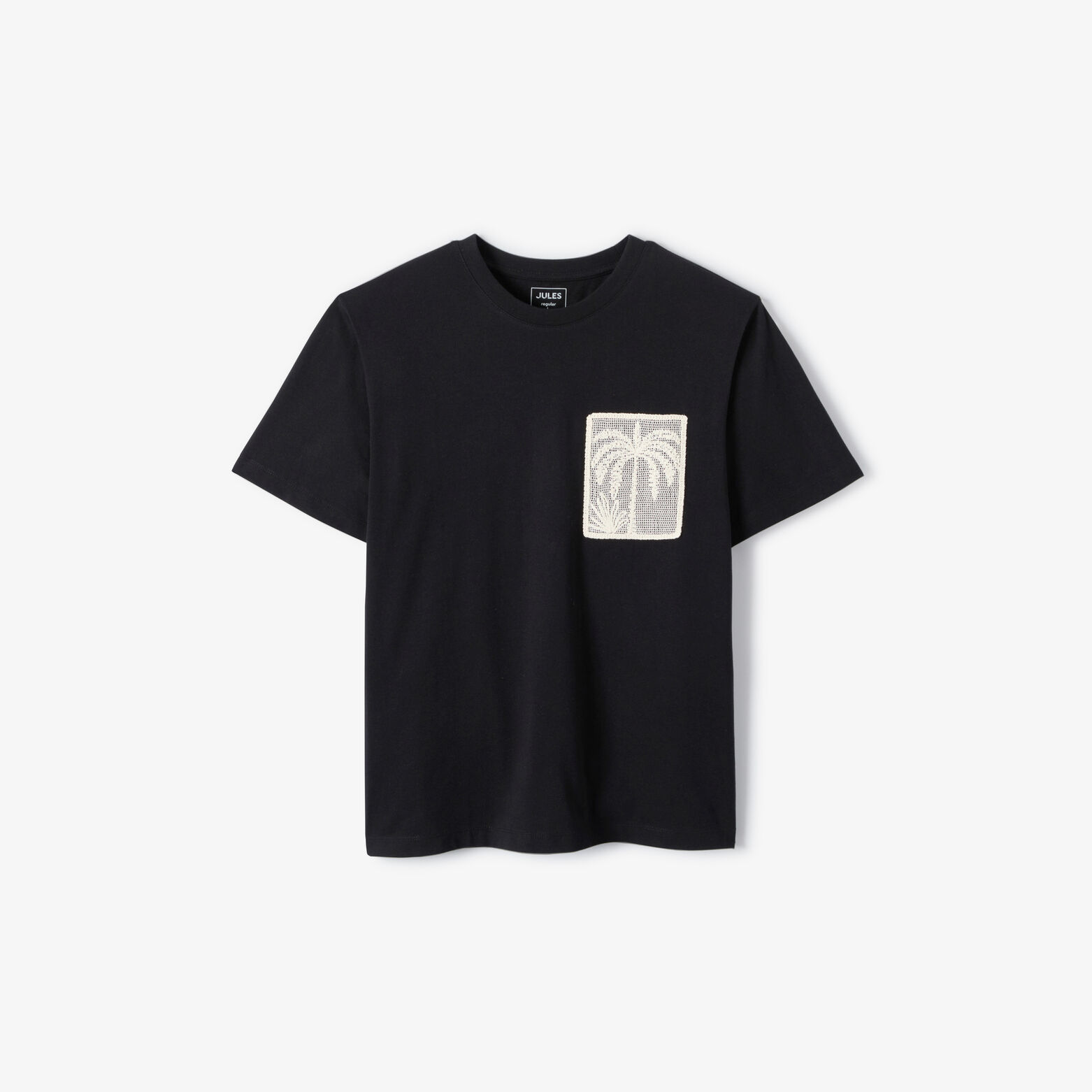 T-shirt met zak, macram&eacute; en strandlook