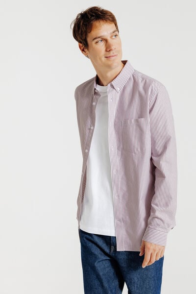 Chemise oxford ray&eacute;e "le parfait by JULES"