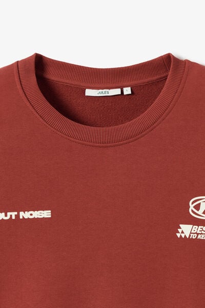 Sweat col rond imprim&eacute; devant dos