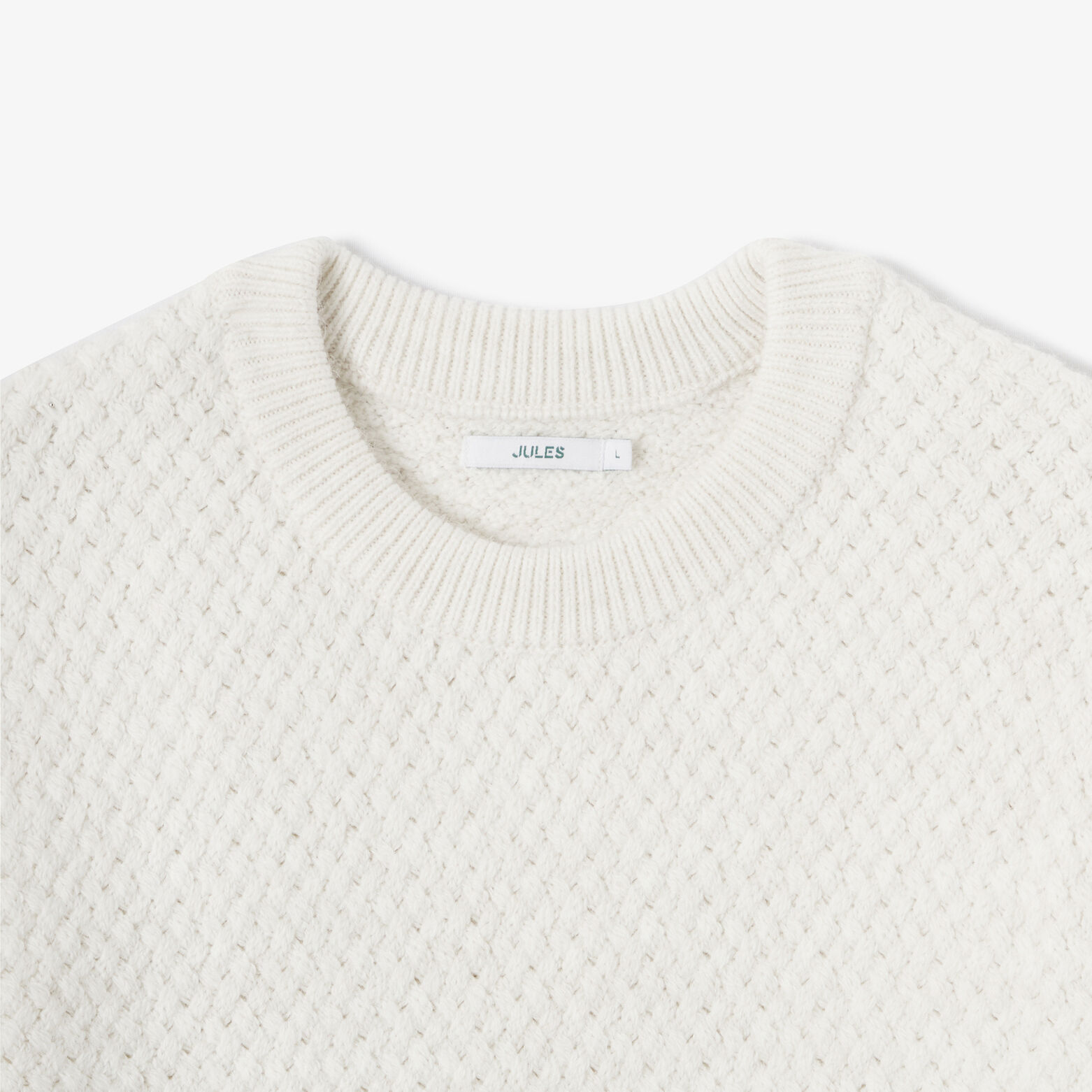 Pull col rond point fantaisie