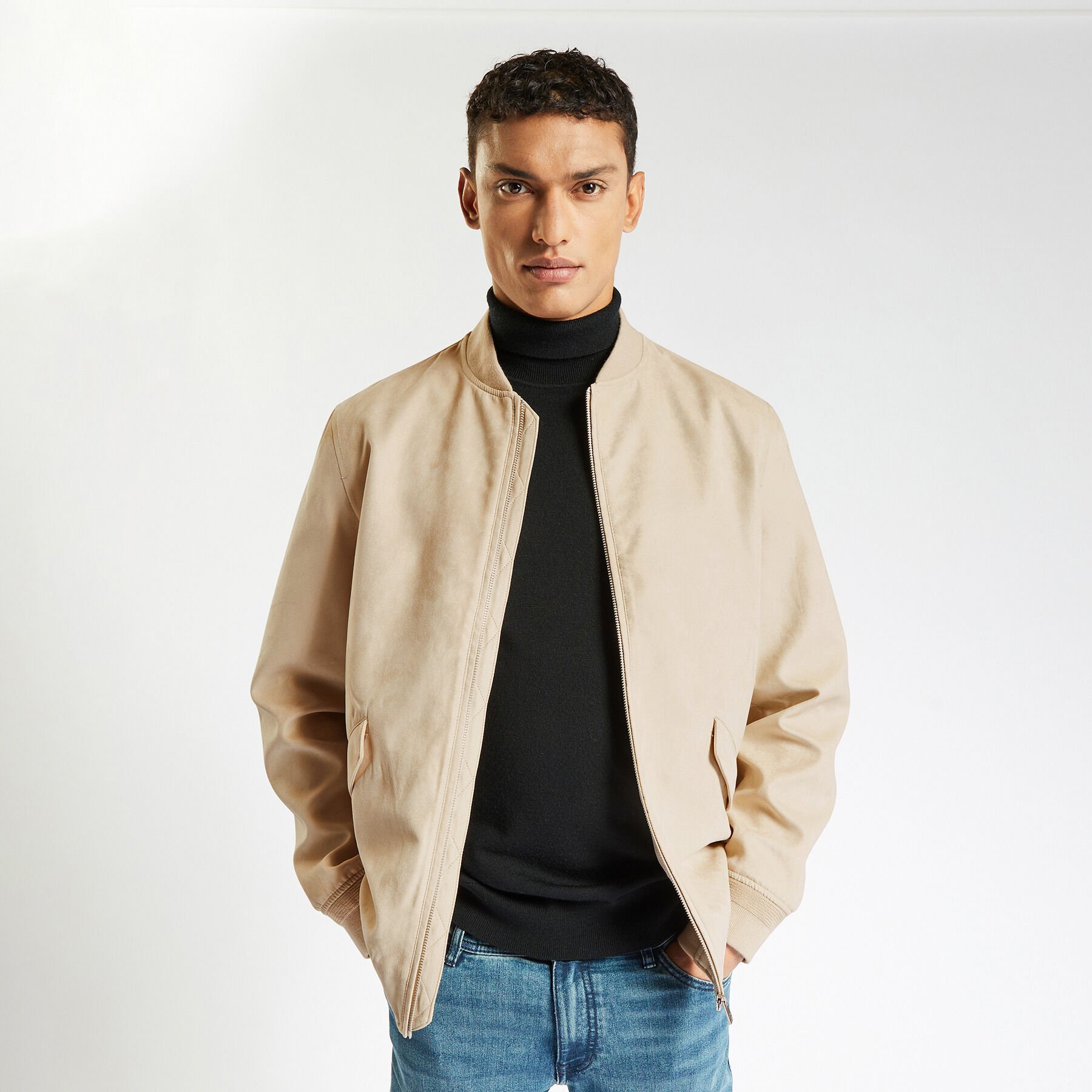 Bomber beige homme hotsell