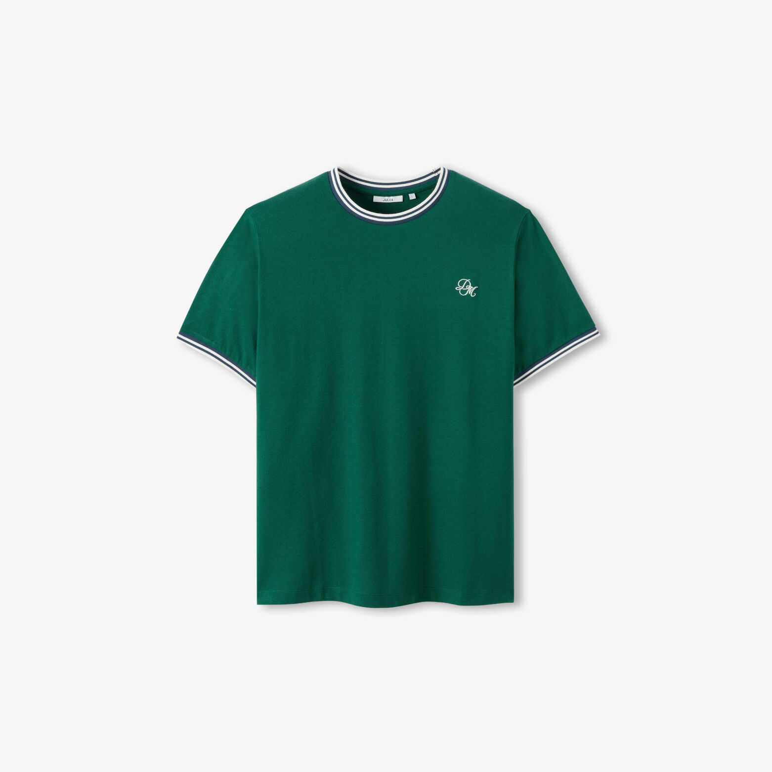 Tee shirt brod&eacute; contrast&eacute;