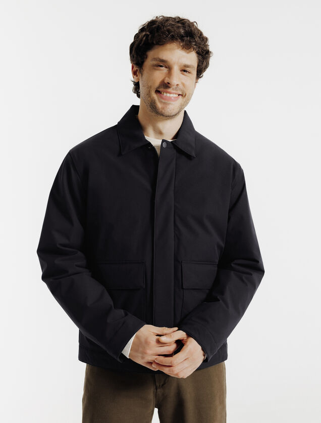 Blouson col chemise rembourr&eacute;