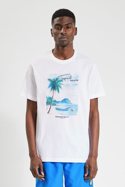 Tee shirt imprim&eacute; plac&eacute; paysage