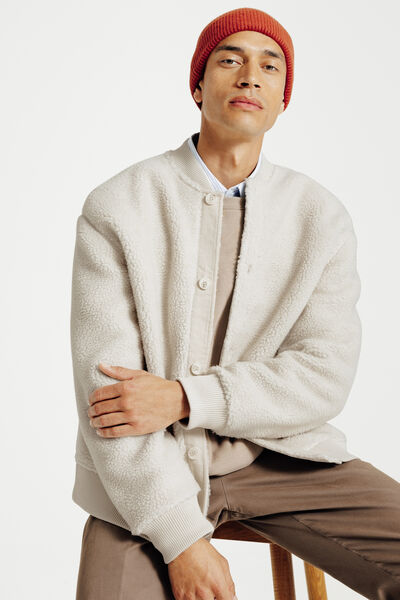 Sherpa teddy sweater