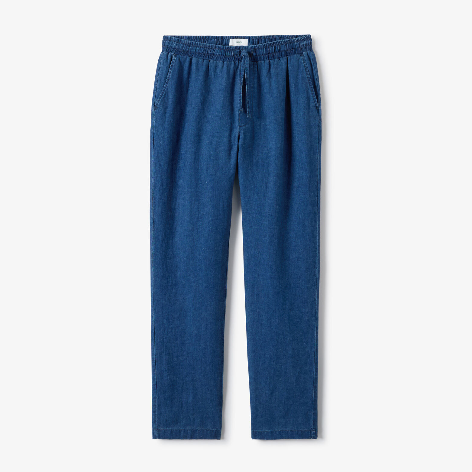 Pantalon tapered 100% lin