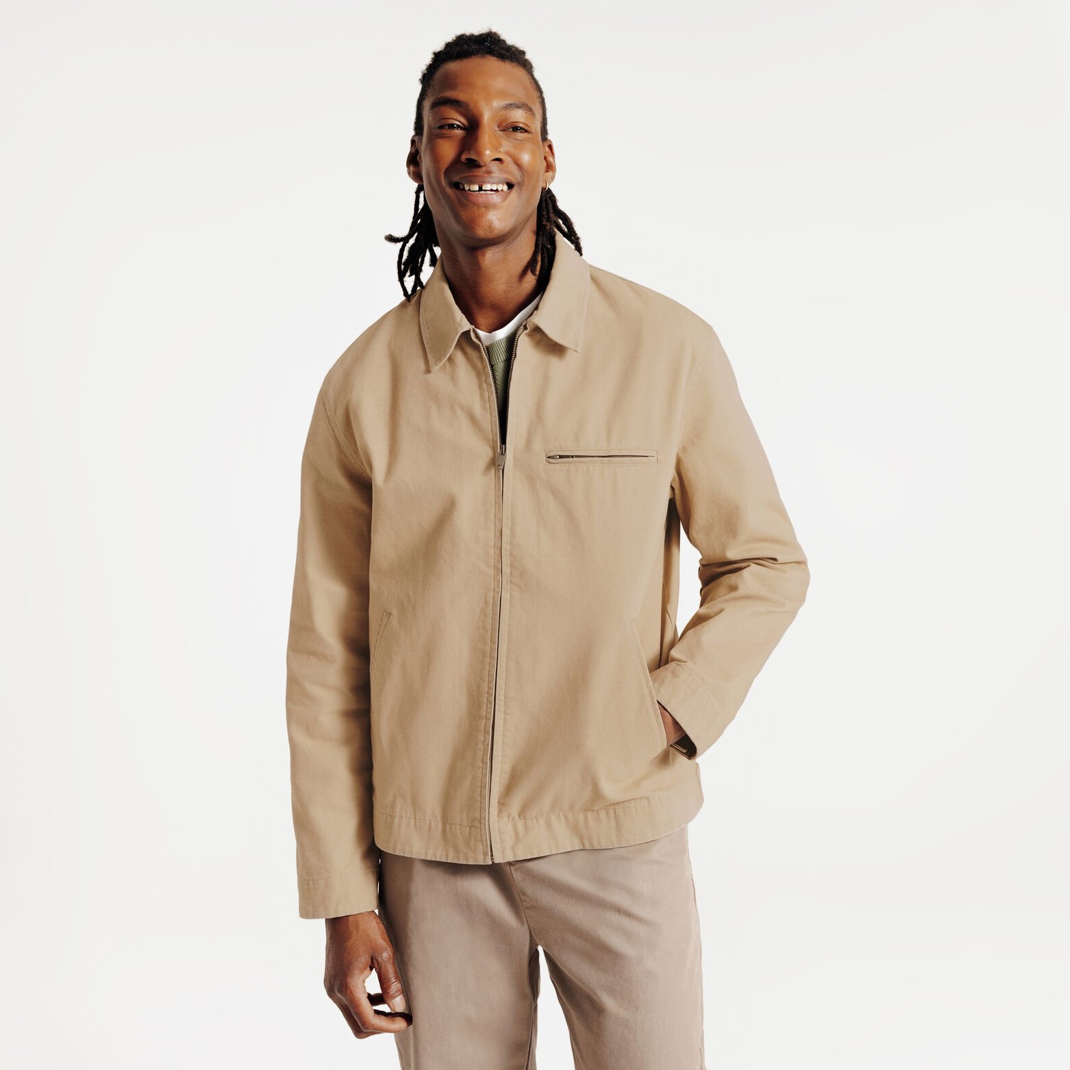 Blouson mi-saison col chemise