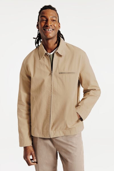 Blouson mi-saison col chemise