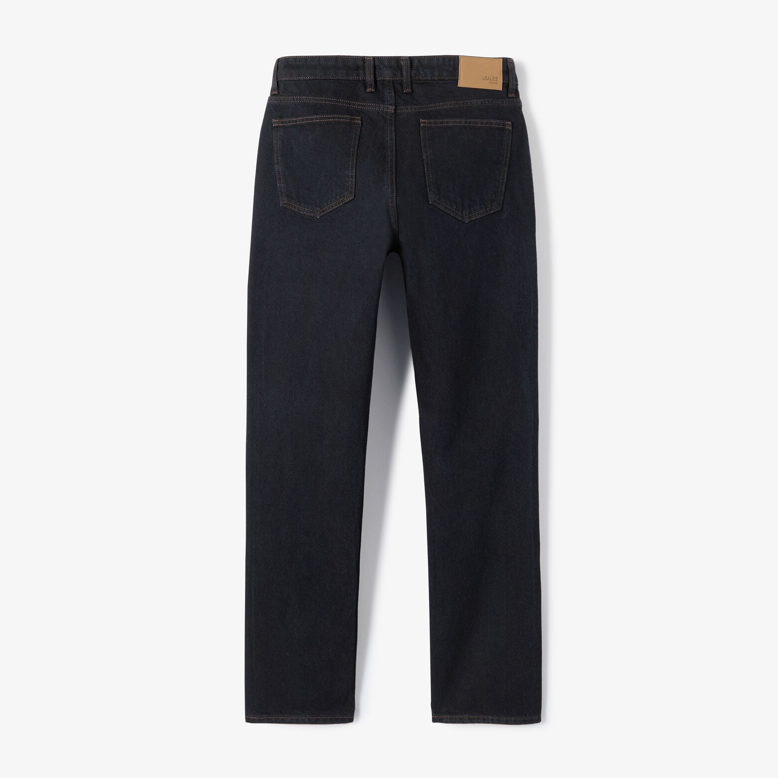 Jean straight revers color&eacute; 100% coton