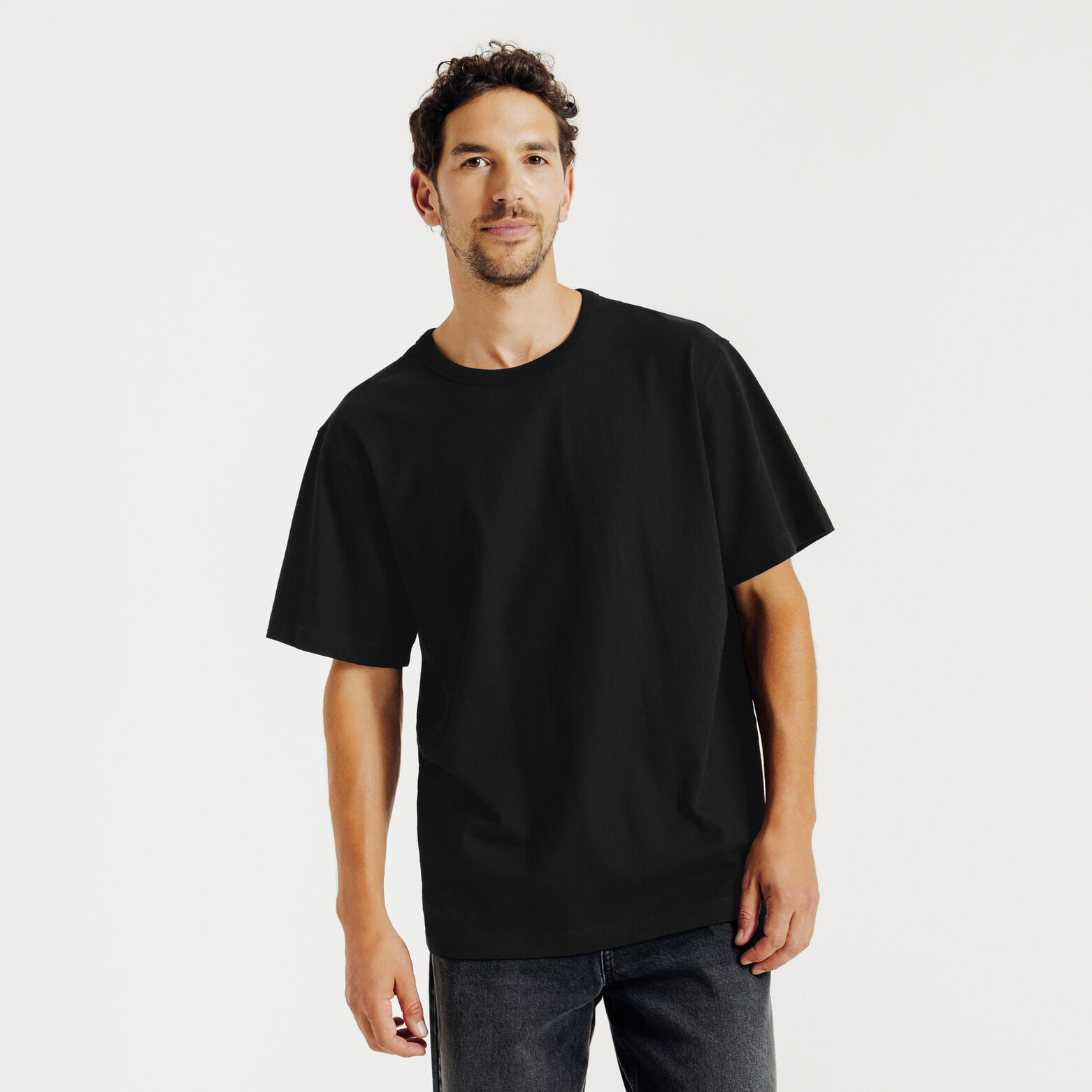 Relax fit t-shirt in katoen