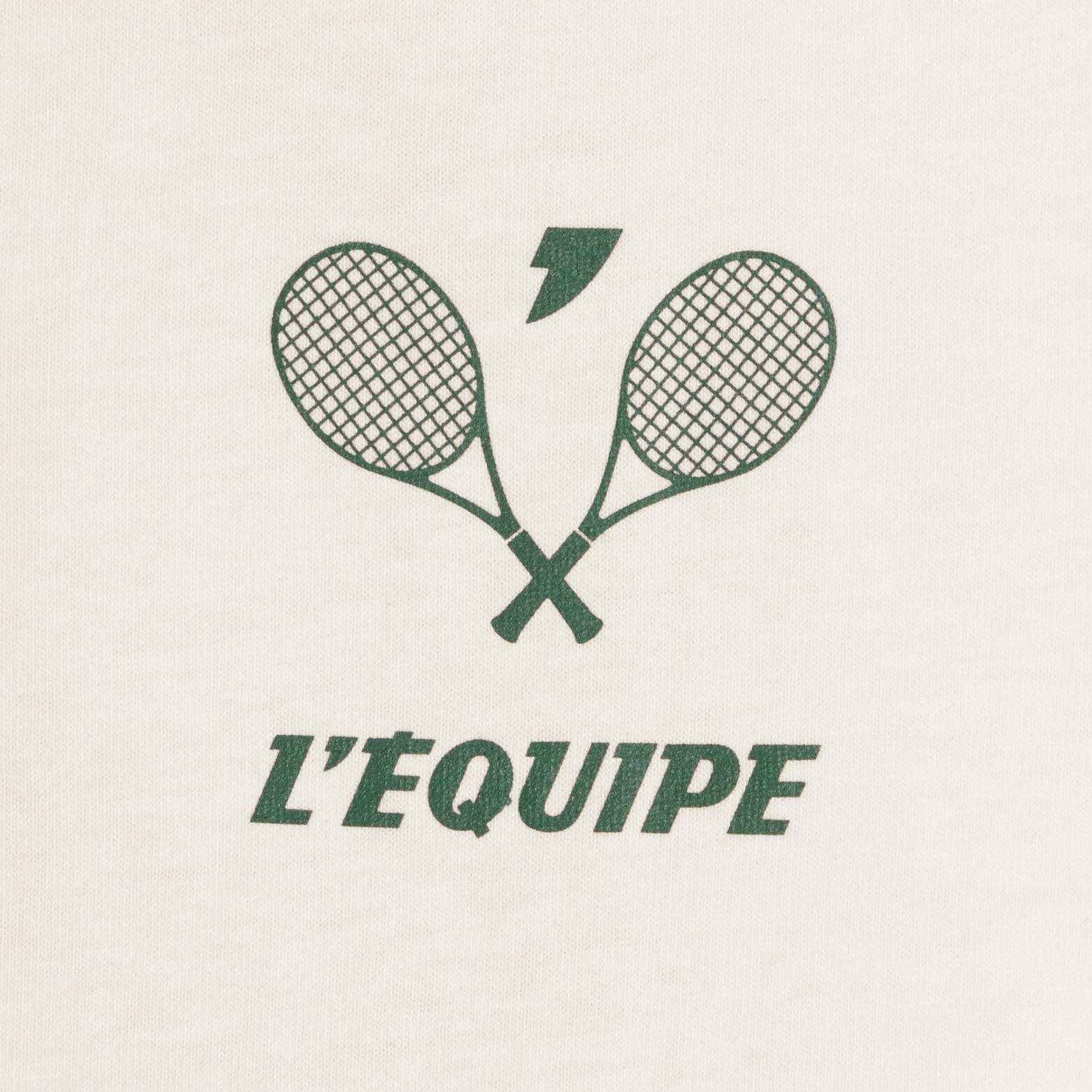 Tee shirt imprim&eacute; dos licence l'&Eacute;quipe