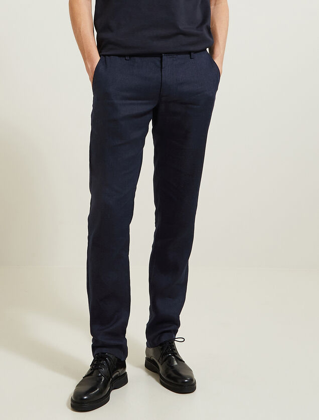 Pantalon en lin droit
