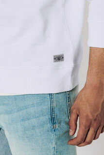 Sweat col rond texturé