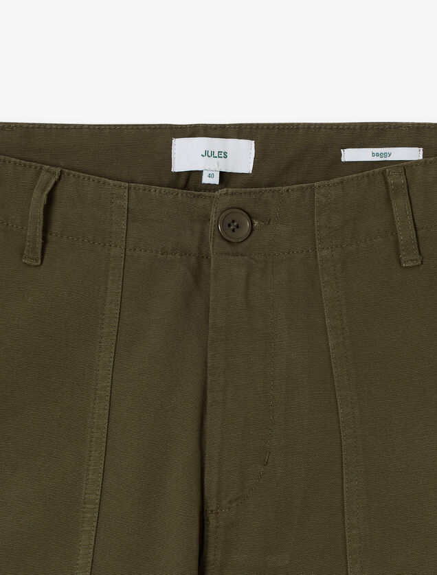 Baggy broek met timmermansdetail