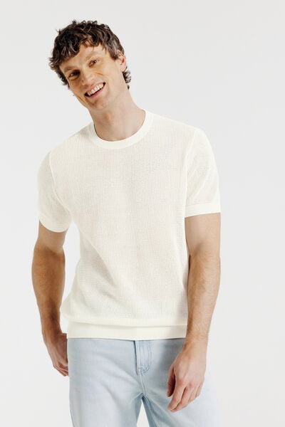 Tee shirt en maille manches courtes