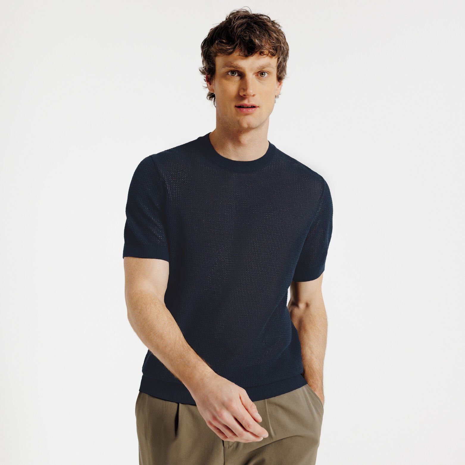 Tee shirt en maille manches courtes