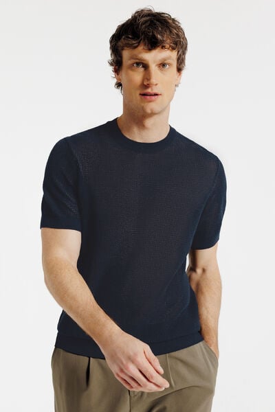 Tee shirt en maille manches courtes