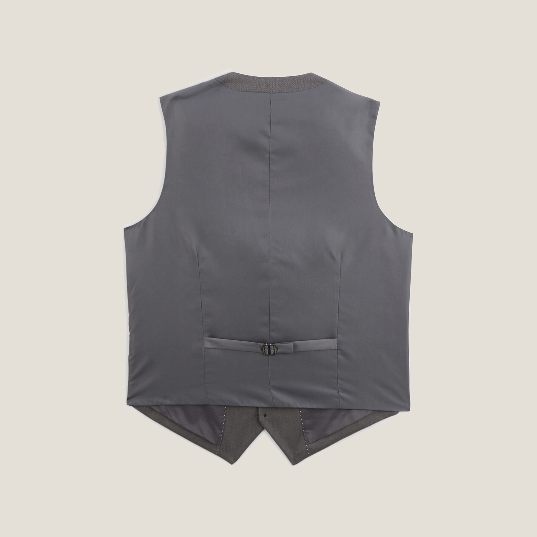 Gilet de costume uni slim Gris fonce Jules