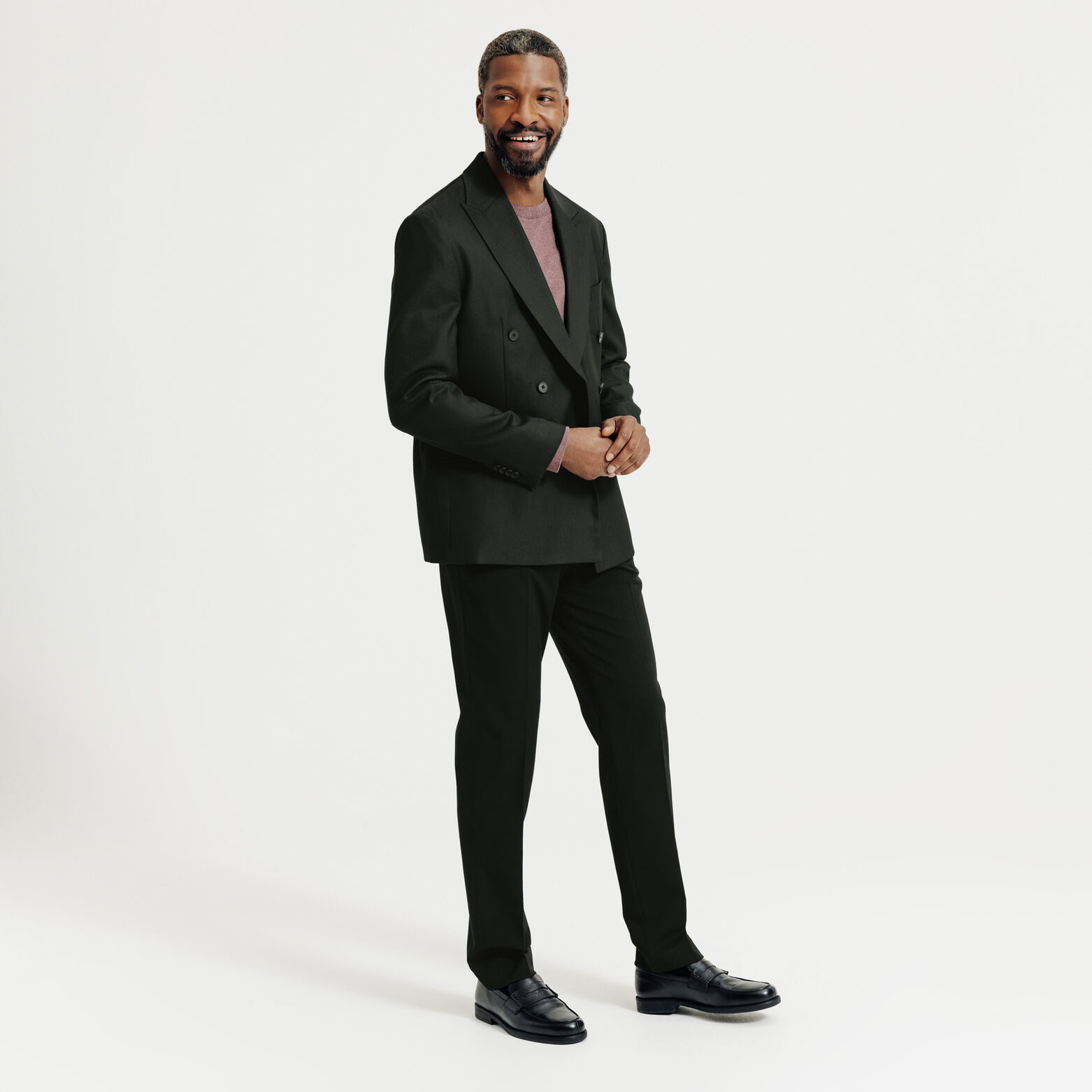 Veste de costume crois&eacute;e confort