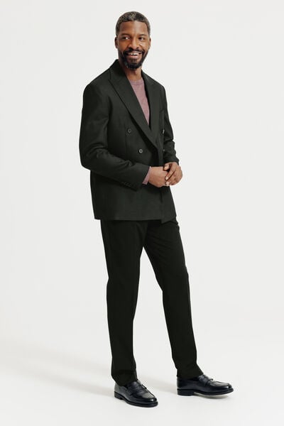 Veste de costume crois&eacute;e confort