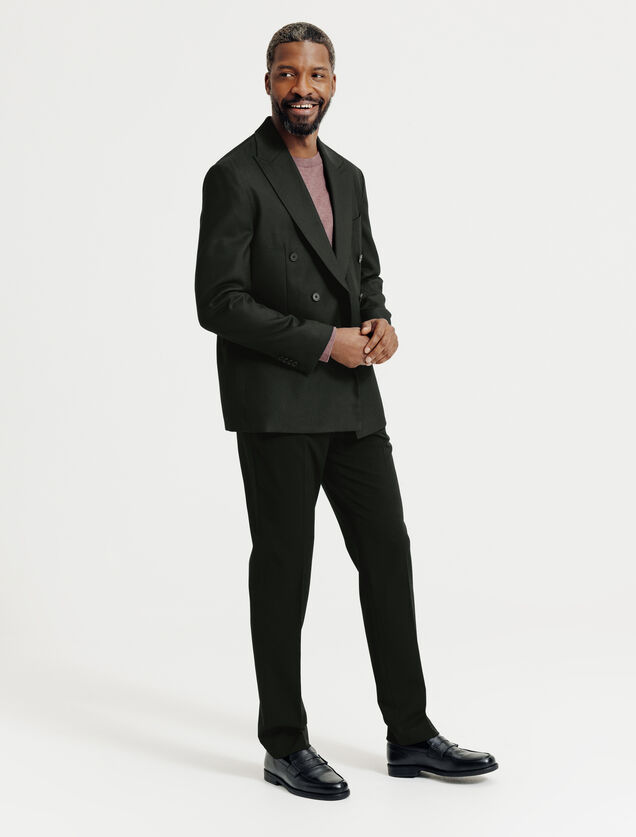 Comfortabel gekruist kostuumvest