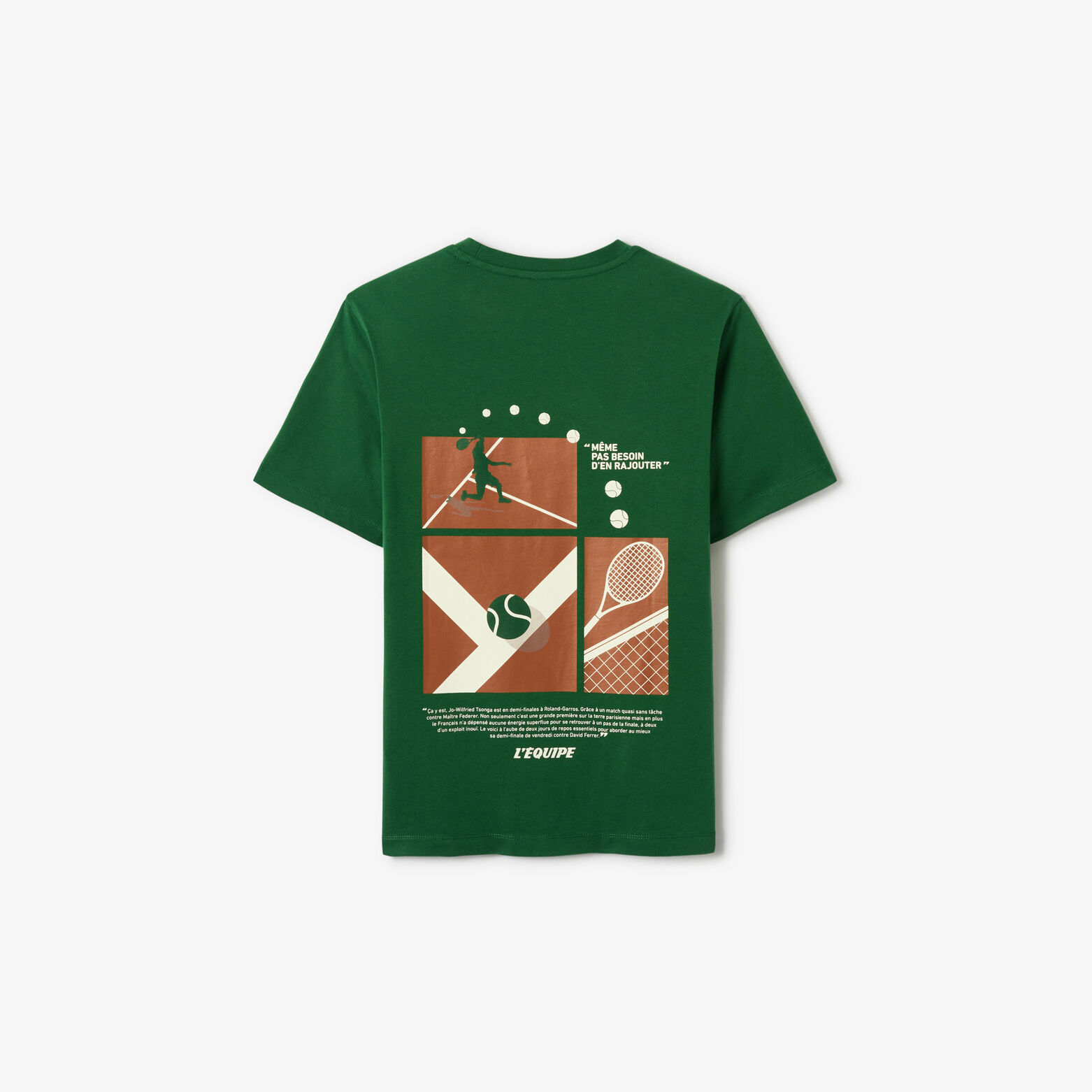 Tee shirt imprim&eacute; dos licence l'&Eacute;quipe