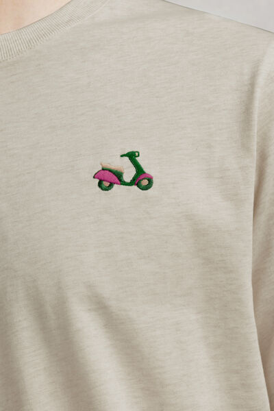 Tee shirt chin&eacute; brod&eacute;
