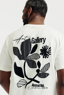 T-shirt met print voor- en achteraan