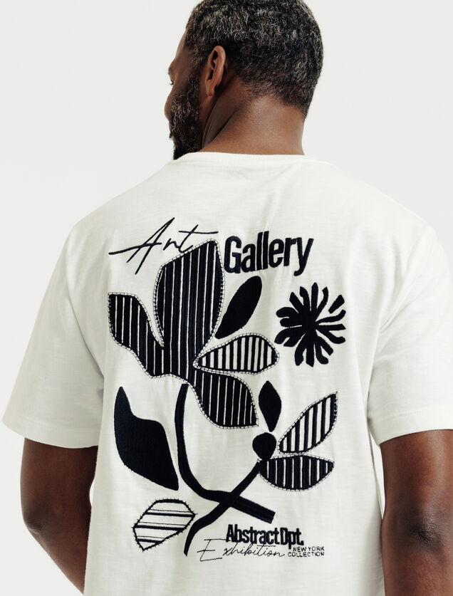 T-shirt met print voor- en achteraan