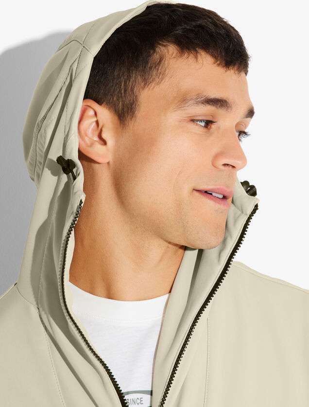 Softshell jack met kap
