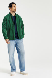 Regular fit hemd in fluweel