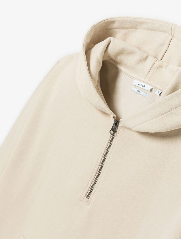 Sweat &agrave; capuche col zipp&eacute;