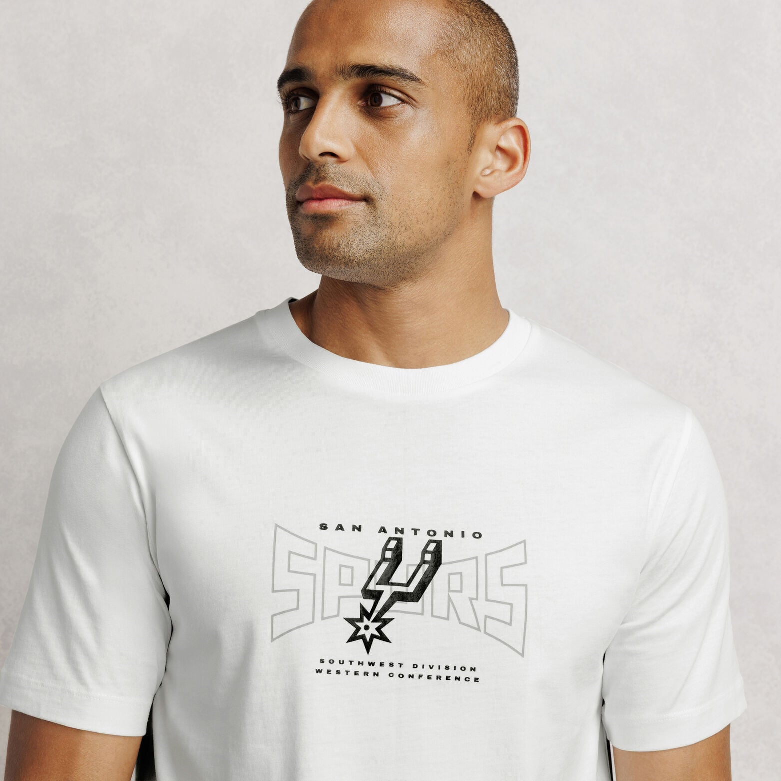 T-shirt met opdruk San Antonio Spurs NBA-licentie