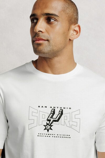 T-shirt met opdruk San Antonio Spurs NBA-licentie