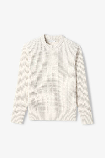 Pull col rond point fantaisie en chenille