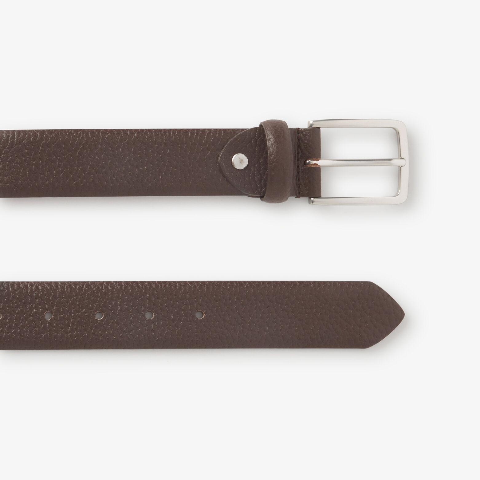 Ceinture en cuir grain&eacute;e