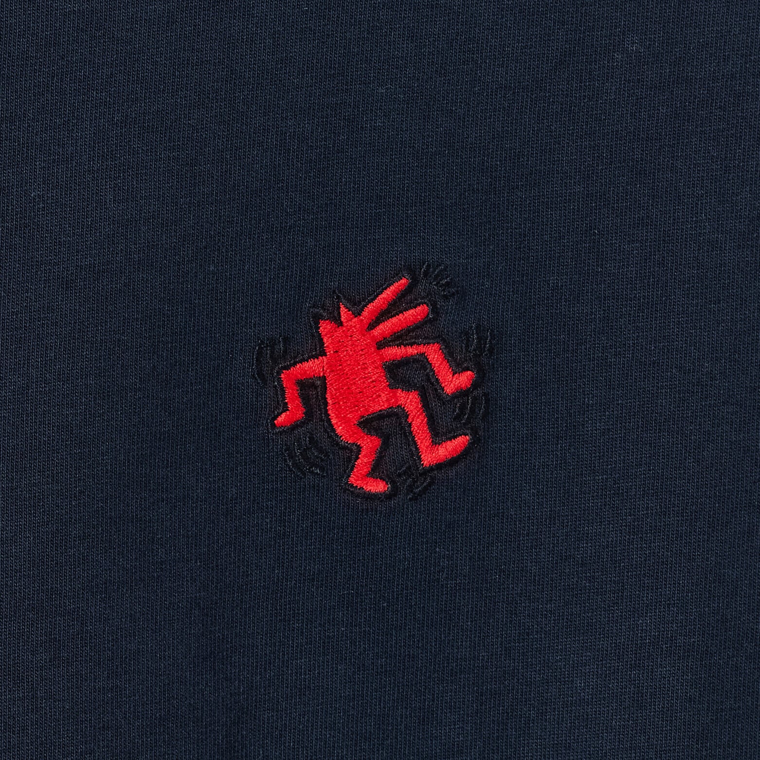 Geborduurd T-shirt relax licentie Keith Haring