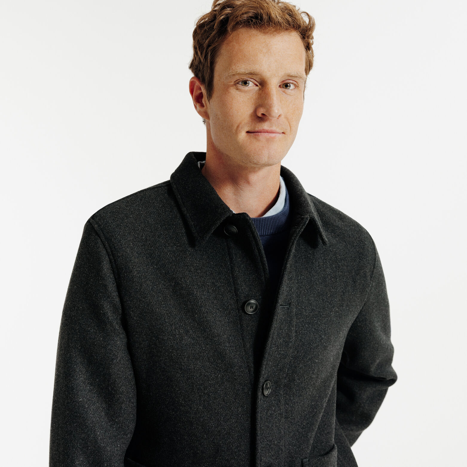 Veste col chemise boutonnée