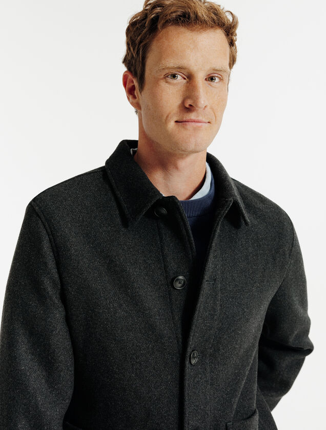 Vest met hemdskraag en knopen