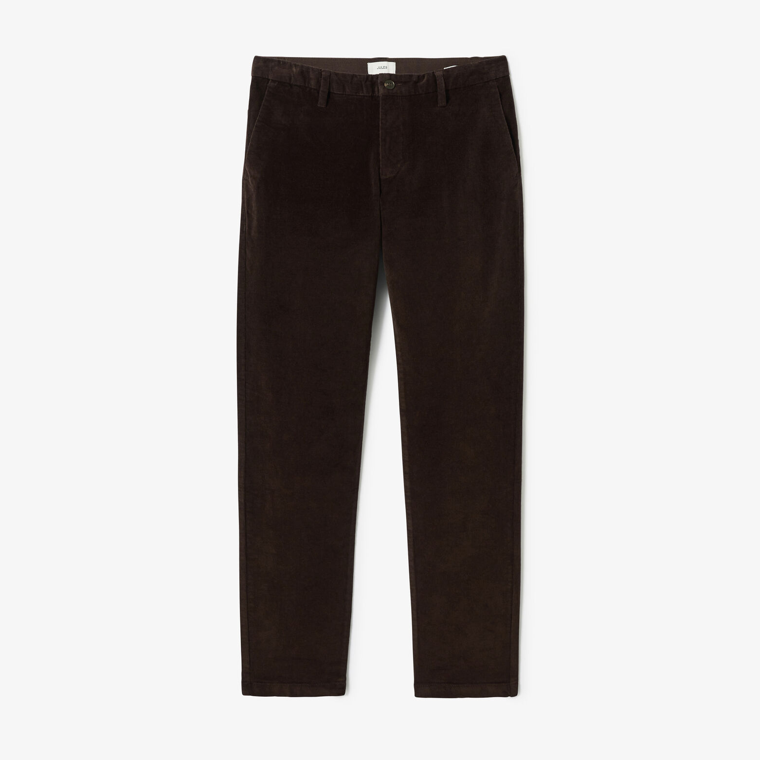 Fluwelen straight chinobroek