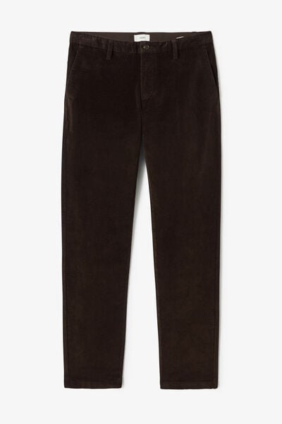 Pantalon chino straight en velours
