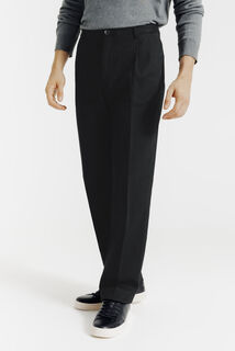 Pantalon chino loose &agrave; plis