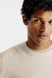 Pull col rond m&eacute;rinos cachemire